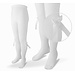 CARLOMAGNO - Socks White Satin Bow Cotton Tights
