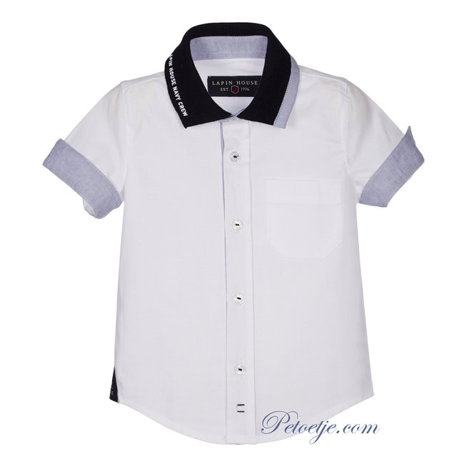 Trillen worstelen een vergoeding Jongens Wit & Blauwe Polo Shirt - Petoetje