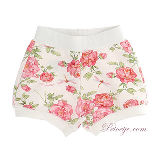 white floral shorts