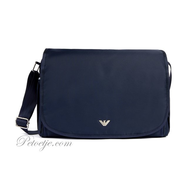 navy blue armani bag