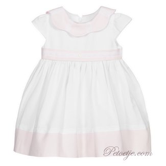 PATACHOU White & Pink Linen Dress