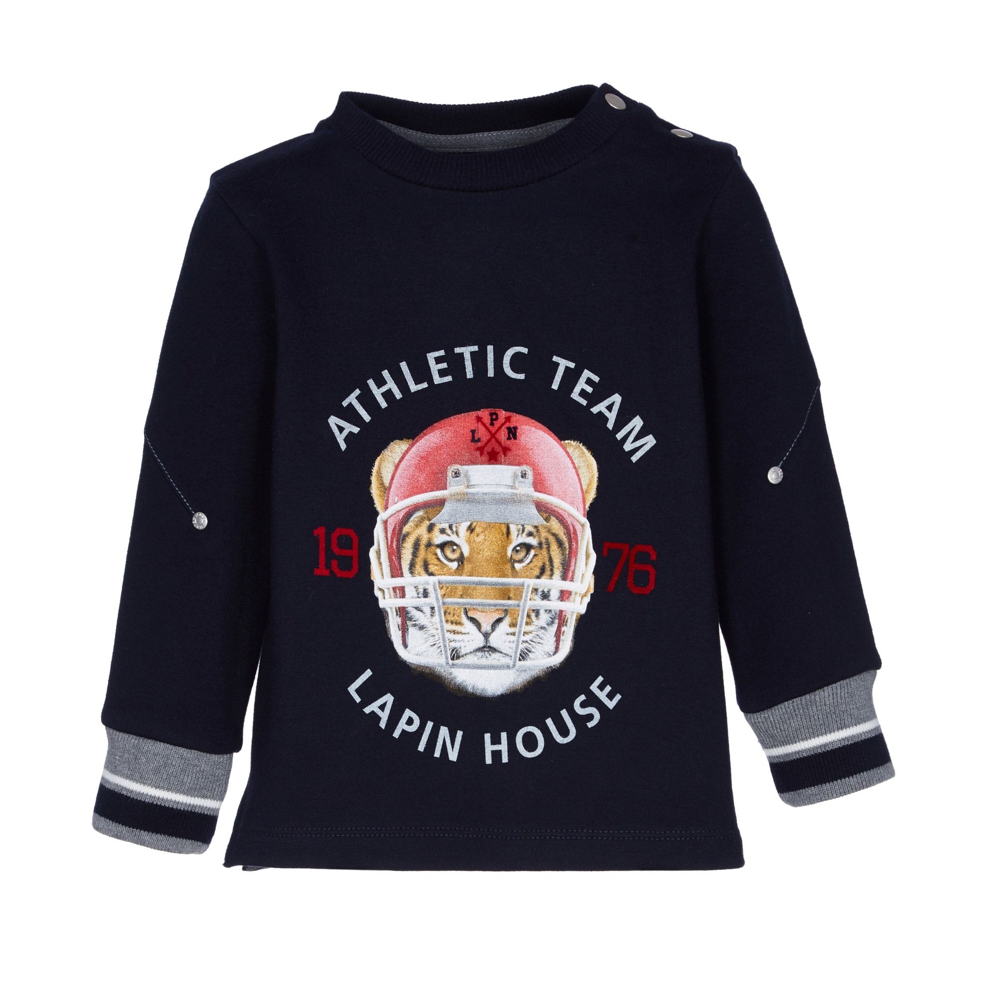 Boys Navy Blue Tiger Sweater - Petoetje