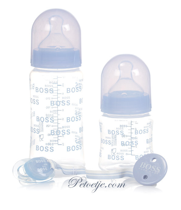 hoe vaak Aanzienlijk Bovenstaande Baby Blauwe Flessen & Fopspeen Set (4 Stuks) - Petoetje