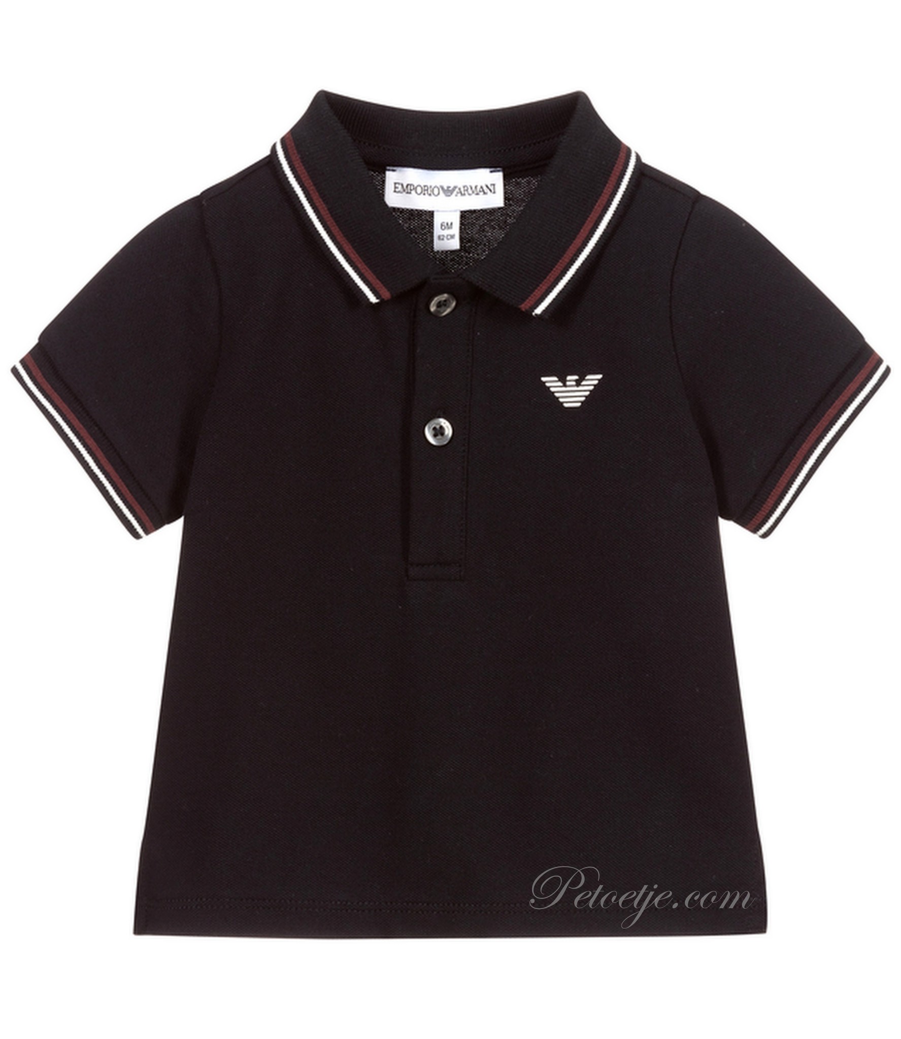 Boys Navy Blue Logo Polo Shirt - Petoetje