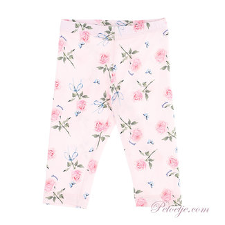 MONNALISA Baby Girls Pink Floral Leggings