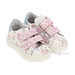 MONNALISA White & Pink Glittery Floral Trainers