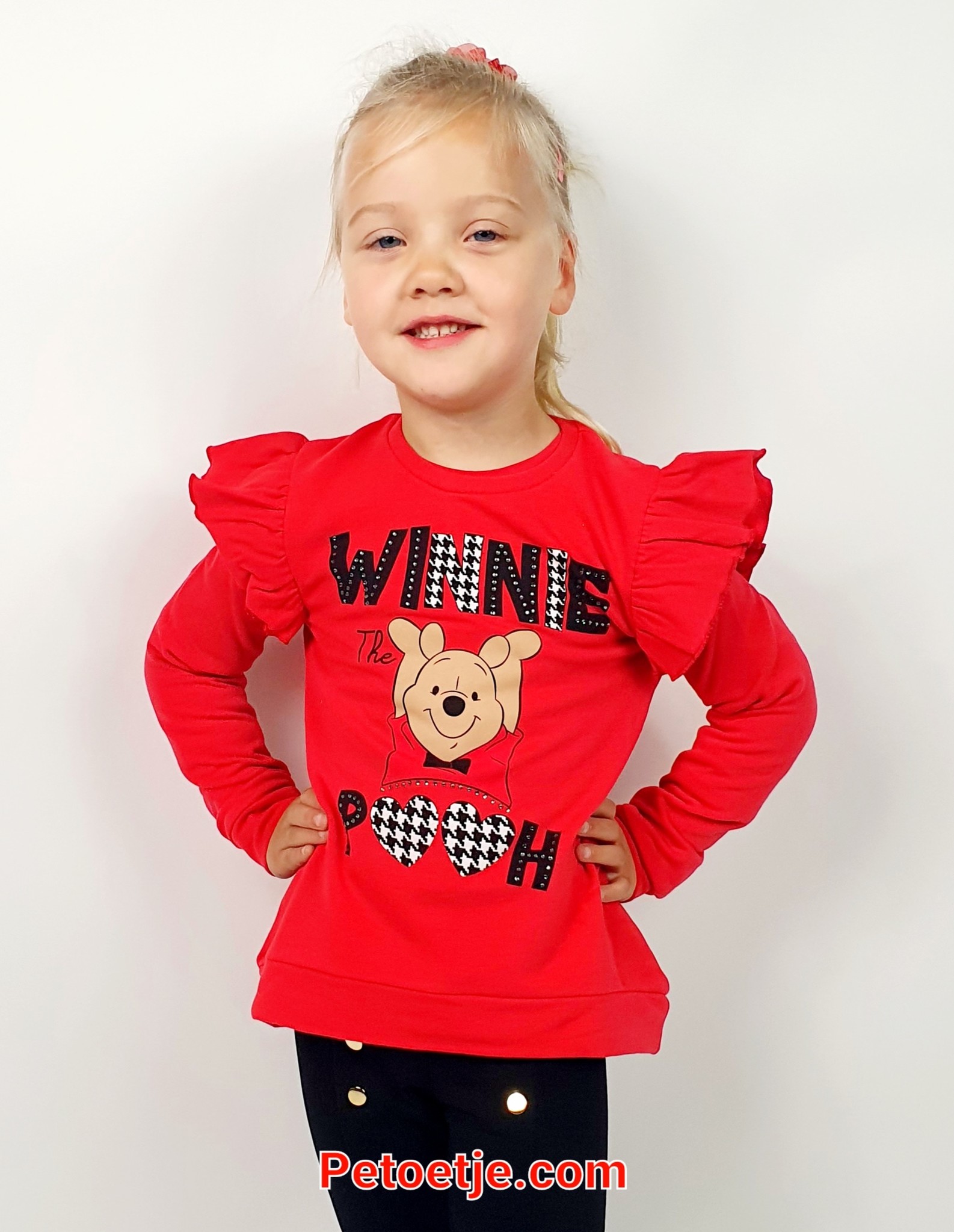 te ontvangen Om toestemming te geven Volwassen Meisjes Rode Disney Sweater Trui - Winnie The Pooh - Petoetje