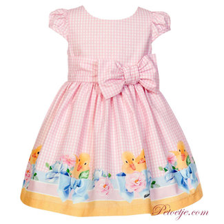 BALLOON CHIC Pink Duck Gingham Dress