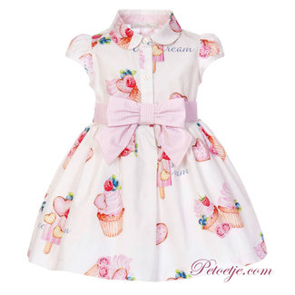 BALLOON CHIC White & Pink Cupcake Dress