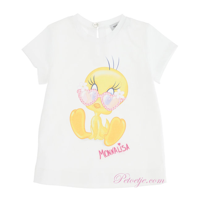 MONNALISA Baby Girls White Disney T-shirt