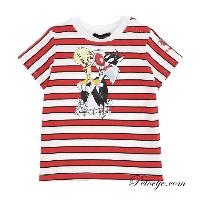 MONNALISA Baby Jongens Wit & Rode Disney T-Shirt