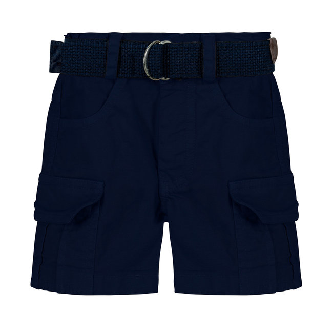 LAPIN HOUSE Blue Cotton Bermuda Shorts