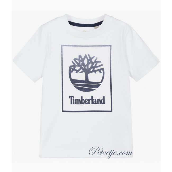 TIMBERLAND Boys White Logo T-Shirt