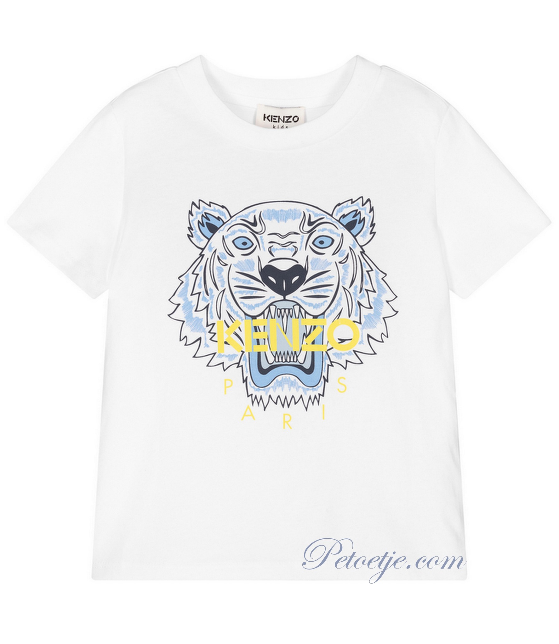 Weggooien Fluisteren galop Jongens Witte Tijger Logo T-Shirt - Petoetje