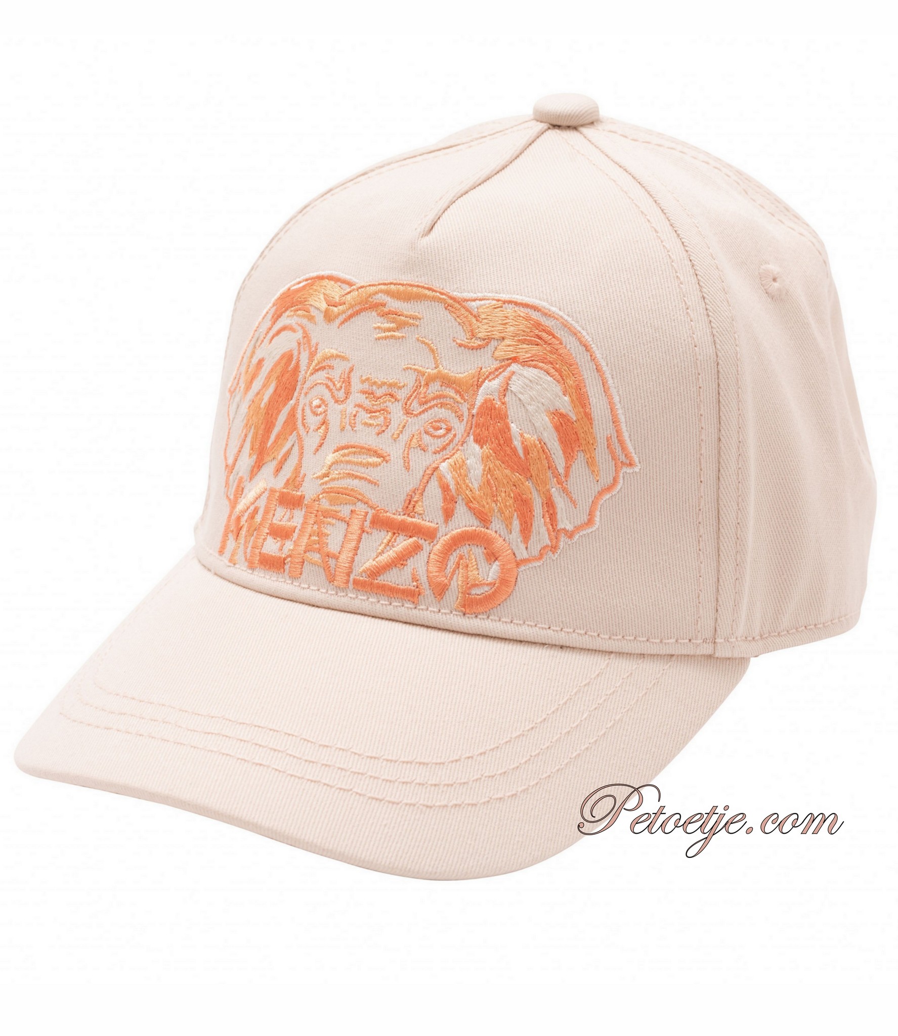 Girls Pink Cotton Elephant Logo Cap 