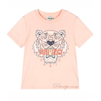 KENZO Meisjes Roze Tijger T-shirt