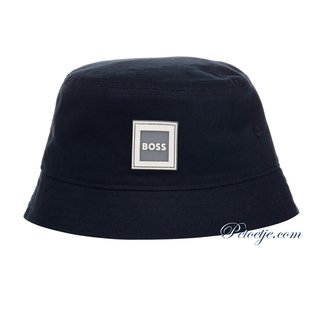 HUGO BOSS Kidswear  Boys Navy Blue Logo Bucket Hat