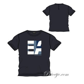 EMPORIO ARMANI Jongens Blauwe Logo T-Shirt