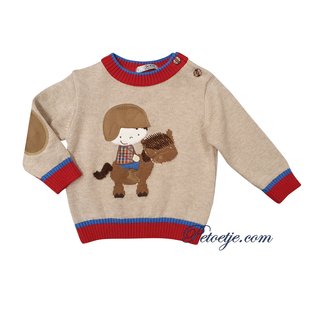 DR. KID Boys Beige Knitted Sweater