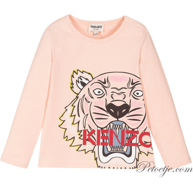 massa extreem Punt Baby Meisjes Roze Tijger Logo T-Shirt - Petoetje