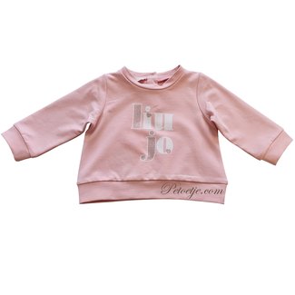 LIU JO Baby Girls Pink Logo Sweater