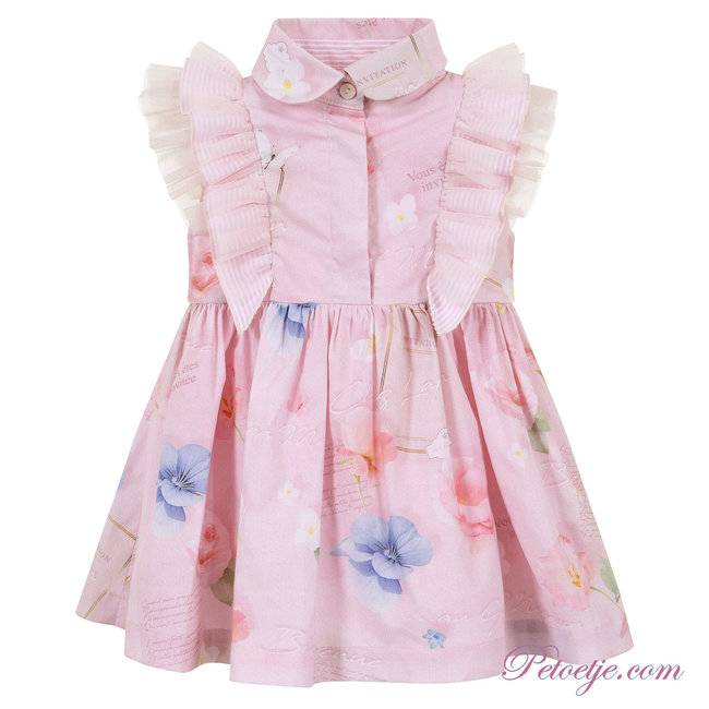 LAPIN HOUSE Girls Pink Floral Dress