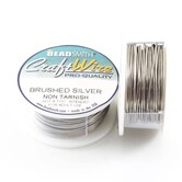 Craft Wire 'Brushed Silver' 18-28 gauge