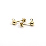 Goldfilled 14 kt Oorstekers 4x13 mm