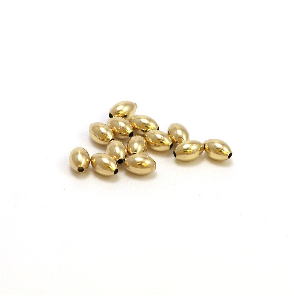 Goldfilled 14kt kralen - ovaal 3x5 mm