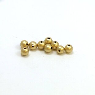 Goldfilled 14 kt 4 mm ronde kraal 'smooth' SATIN