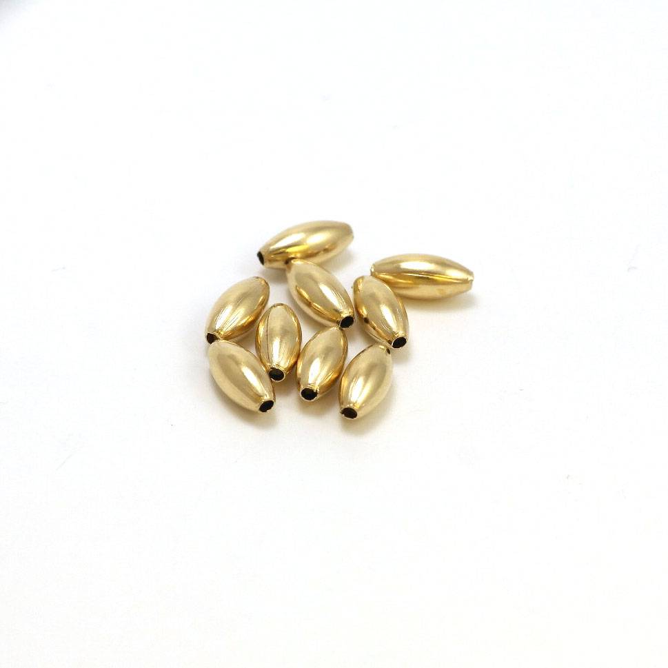 Goldfilled 14kt kralen - ovaal 3x7 mm