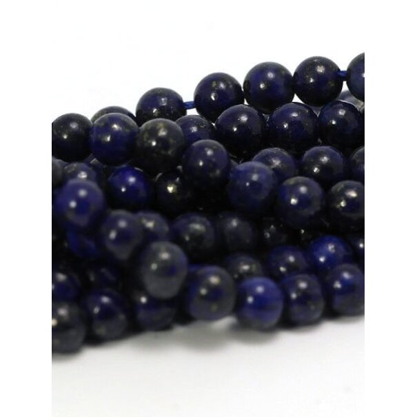 Lapis lazuli kralen 4 mm rond (1/2 streng)