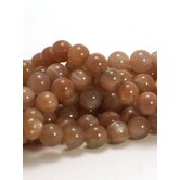 Zonnesteen kralen 6 mm rond (streng)