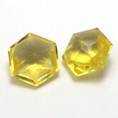 Lemon Quartz zeskant briolette (per stuk)