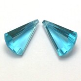 Swiss Blue Quartz briolettes (per stuk)