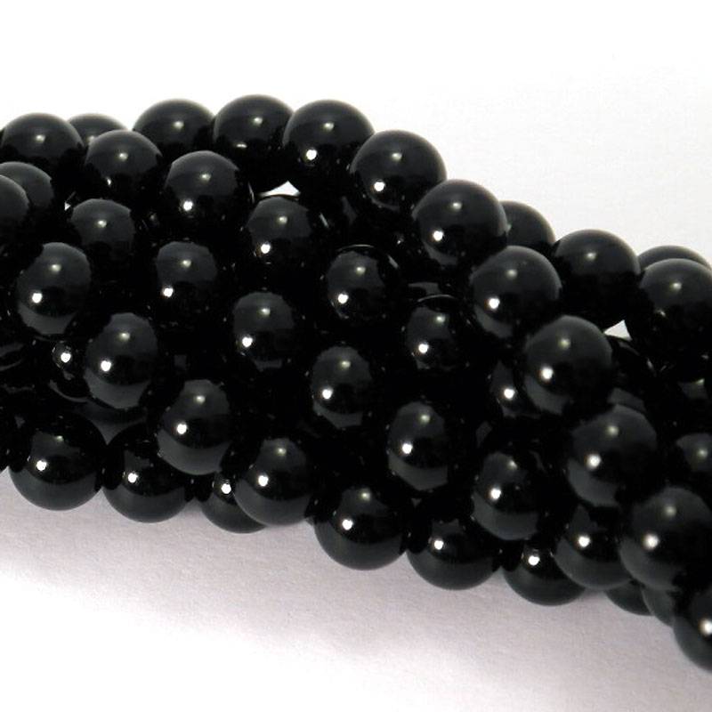 Onyx kralen 8 mm rond (streng)
