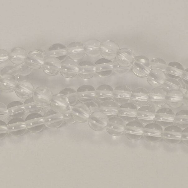 Bergkristal kralen 4 mm rond (streng)