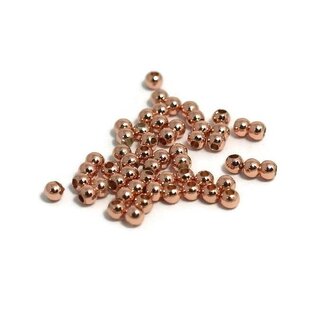 Metalen kralen 2,5 mm rond rosé goudkleur (50 st)