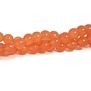 Jade kralen 8 mm rond light salmon (streng)