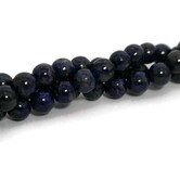 Lapis lazuli kralen 8 mm rond (natuurlijk) (streng)