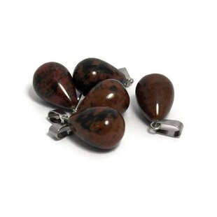 Mahogany obsidiaan druppel hanger (p/st)