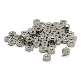 Metalen kralen spacer 4,5 x 2 mm (zakje 50 st)