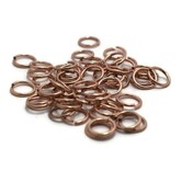 Buigringen rosé goudkleur 8 mm (zakje 50 st)