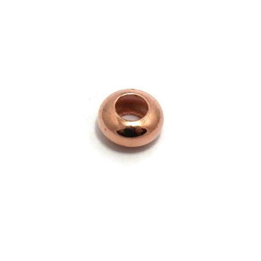 Metalen kralen spacer rosé goudkleur (p/st)