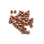 Metalen kralen 3 mm rond rosé goudkleur (50 st)