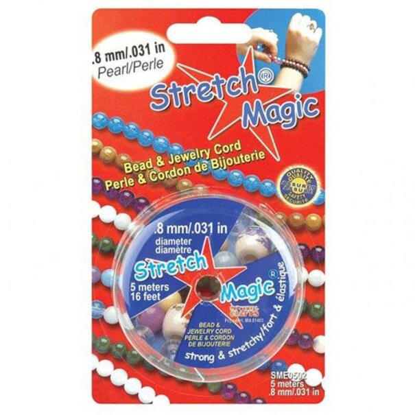 Stretch Magic elastiek pearl, diameter 0,5-1,0mm