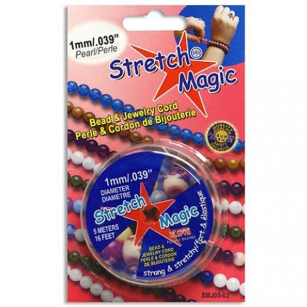 Stretch Magic elastiek pearl, diameter 0,5-1,0mm