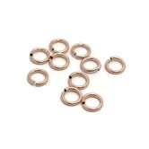 Rose gold filled buigringen 5 mm (10 stuks)