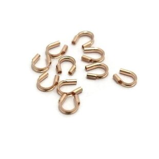 Rose gold filled draadbeschermer ca. 5 mm (p/st)