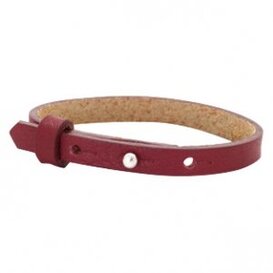 Cuoio armband leer 8 mm tawny port red (p/st)